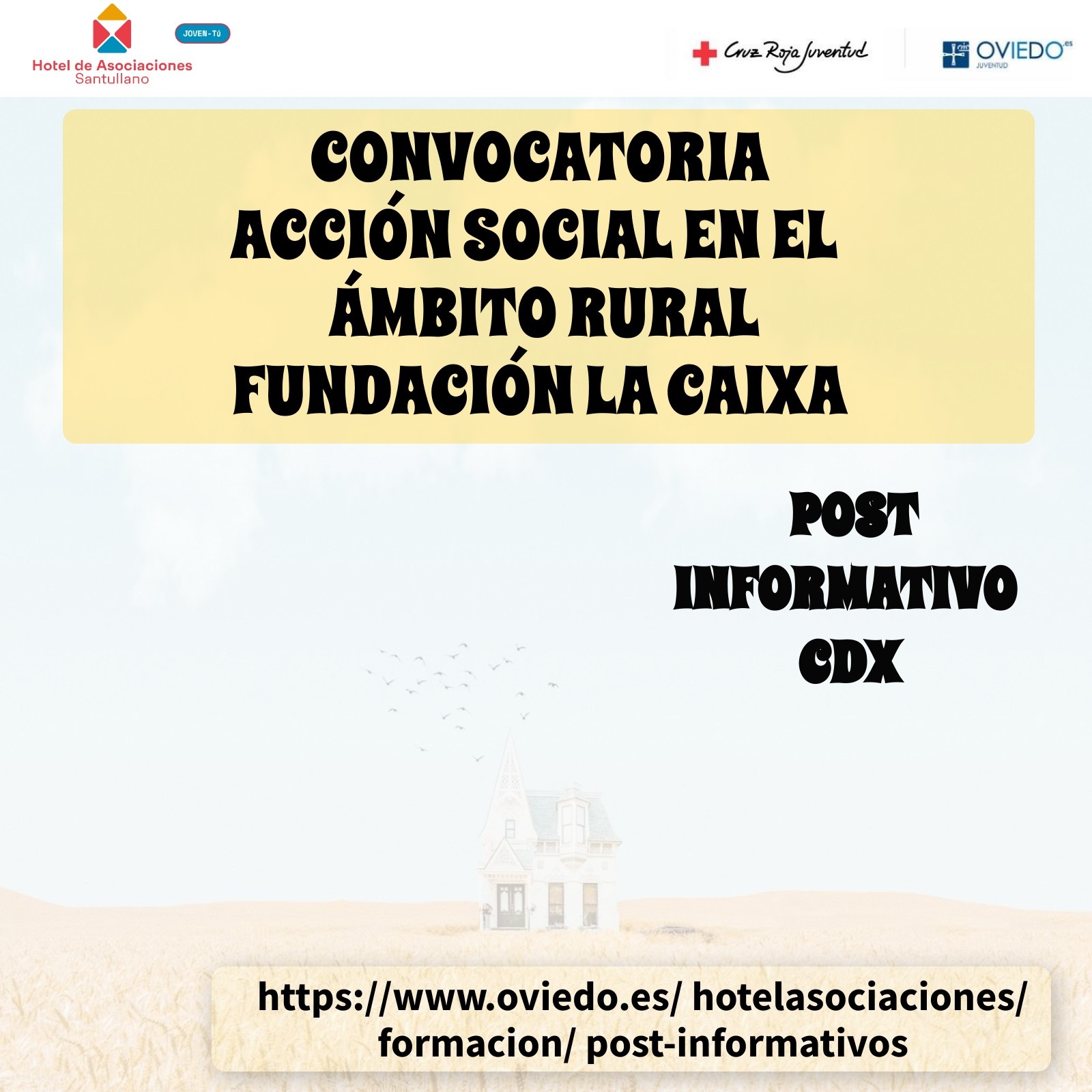 Convocatoria Acción social en el ámbito rural Fundación la Caixa